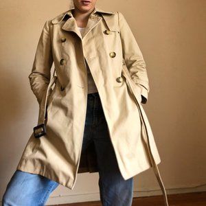 j crew classic short trench coat